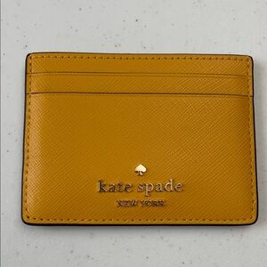 Kate Spade Mustard Card Holder